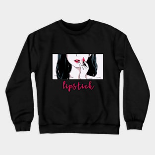 lipstick girl Crewneck Sweatshirt